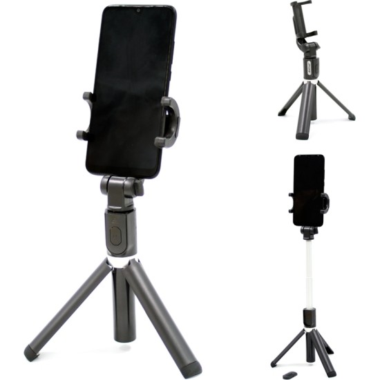 Andowl Q-A60 Selfie Stick Τρίποδο Κινητού με Bluetooth Μαύρο Andowl Q-A60 Selfie Stick Τρίποδο Κινητού με Bluetooth Μαύρο