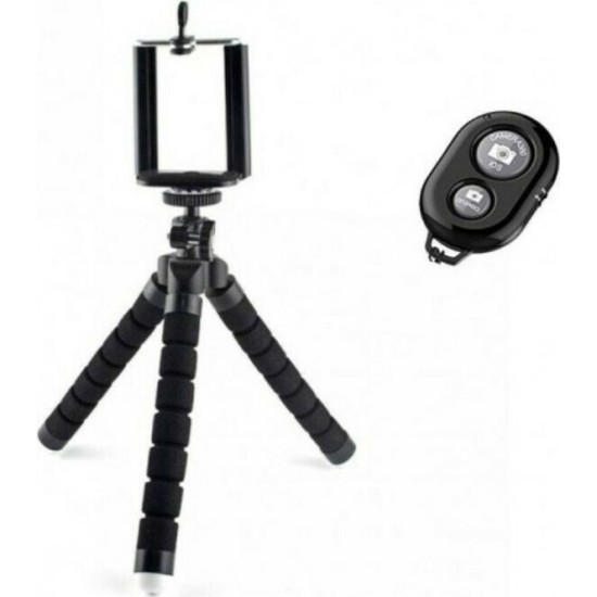 Ezra 04002FLJ70BK Τρίποδο Κινητού με Bluetooth Μαύρο