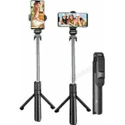 XT02 Wireless Bluetooth Tripod Mobile Phone Selfie Stick black