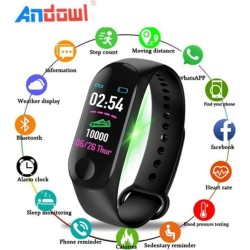 Andowl Q-C789 Activity Tracker με Παλμογράφο Κόκκινο