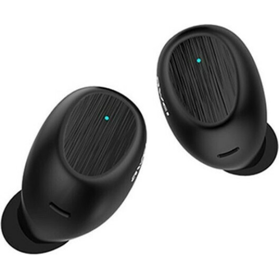 Awei T55 In-ear Bluetooth Handsfree Ακουστικά με Θήκη Φόρτισης Μαύρα