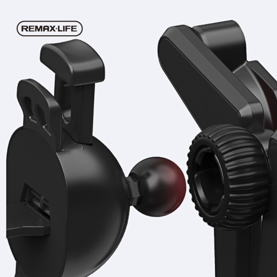Remax Βάση Κινητού Αυτοκινήτου Gravity Holder με Ρυθμιζόμενα Άγκιστρα