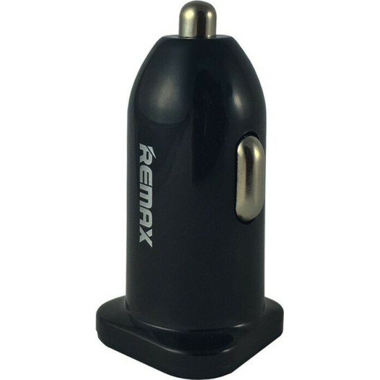 Remax Φορτιστής Αυτοκινήτου Μαύρος Συνολικής Έντασης 2.1A με μία Θύρα USB