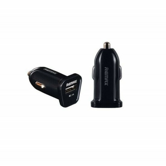 Remax Φορτιστής Αυτοκινήτου Μαύρος Συνολικής Έντασης 2.1A με μία Θύρα USB