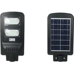 Ηλιακό Φωτιστικό Δρόμου με Ανιχνευτή Κίνησης και Αισθητήρα Φωτός σε Μαύρο Χρώμα JD-1940