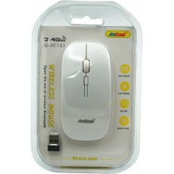 Andowl Q-JC121 Ασύρματο Bluetooth Ποντίκι Ασημί