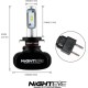 NovSight Λάμπες Αυτοκινήτου Eco H7 Canbus LED 6500K Ψυχρό Λευκό 12-24V 25W 2τμχ