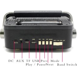 Meier M-182BT Φορητό Ραδιόφωνο Επαναφορτιζόμενο με USB Μπλε