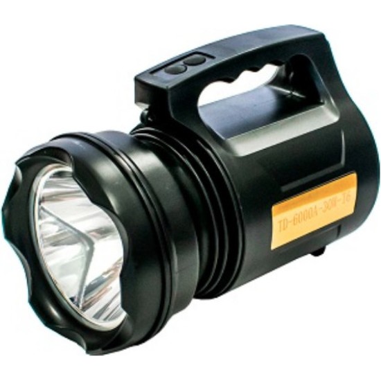 Επαναφορτιζόμενος Προβολέας Χειρός LED με Μέγιστη Φωτεινότητα 1200lm TD-6000Α