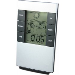 WER-3210 Μετεωρολογικός Σταθμός Ψηφιακός Επιτραπέζιος Ασημί