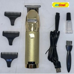 Andowl Q-LF990 Επαγγελματική Επαναφορτιζόμενη Κουρευτική Μηχανή Χρυσή