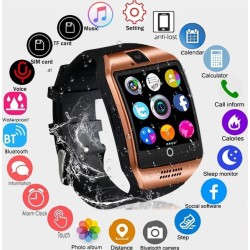 Q18 50mm Smartwatch με SIM (Χρυσό)
