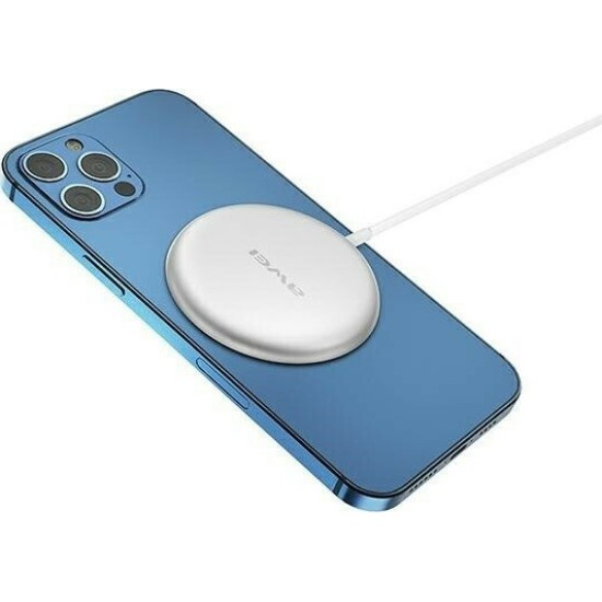 Awei Ασύρματος Φορτιστής (Qi Pad) 15W Λευκός (W10)