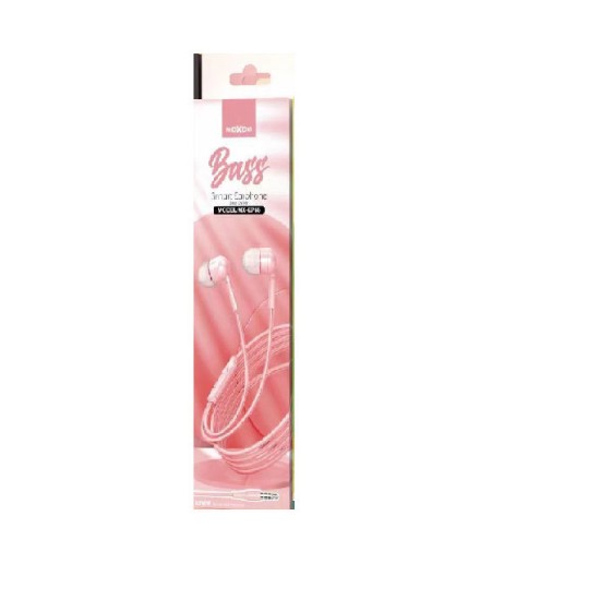 Moxom EP55 In-ear Handsfree με Βύσμα 3.5mm Ροζ