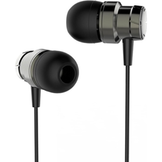 Moxom MX-EP08 In-ear Handsfree με Βύσμα 3.5mm Γκρι