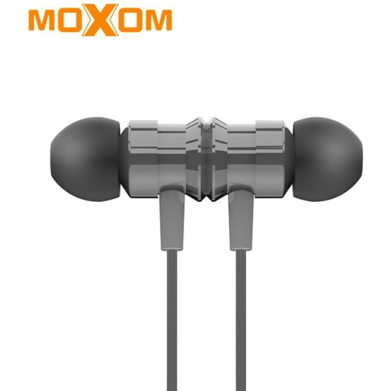 Moxom MX-EP08 In-ear Handsfree με Βύσμα 3.5mm Γκρι