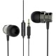 Moxom MX-EP08 In-ear Handsfree με Βύσμα 3.5mm Γκρι