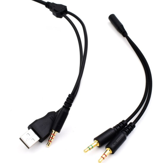 Moxom MX-EP23 Over Ear Gaming Headset με σύνδεση 3.5mm / USB
