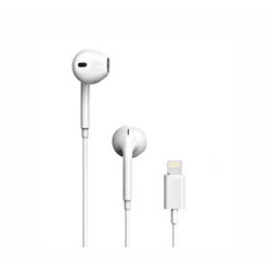 Moxom MX-EP49 Earbuds Handsfree με Βύσμα Lightning Λευκό