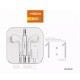 Moxom MX-EP49 Earbuds Handsfree με Βύσμα Lightning Λευκό