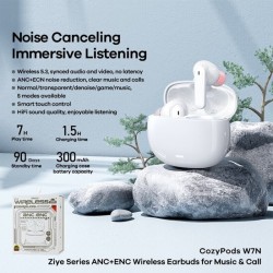 Remax Cozypods W21N In-ear Bluetooth Handsfree Ακουστικά με Θήκη Φόρτισης Μαύρα