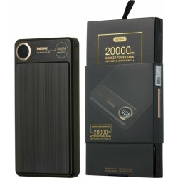 Remax RPP-59 Power Bank 20000mAh με 2 Θύρες USB-A Μαύρο