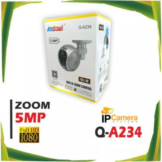 Andowl IP Κάμερα Παρακολούθησης Wi-Fi Full HD+ Γκρι Q-A234 Andowl IP Κάμερα Παρακολούθησης Wi-Fi Full HD+ Γκρι Q-A234