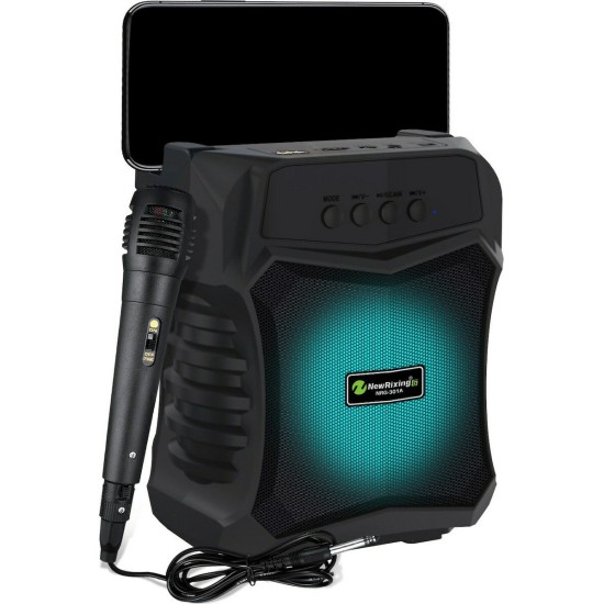 Andowl Σύστημα Karaoke με Ενσύρματo Μικρόφωνo Q-S53 σε Μαύρο Χρώμα