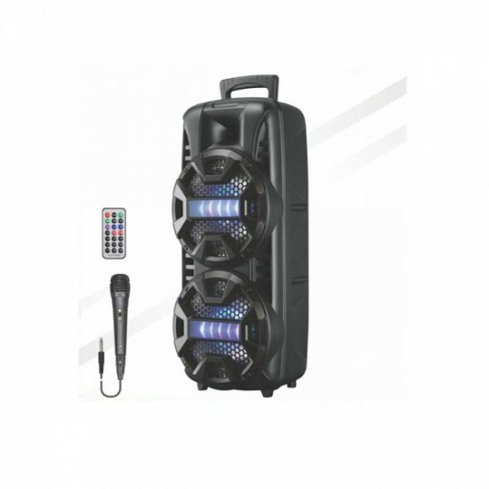 Party Σύστημα Karaoke με Ενσύρματo Μικρόφωνo LT 2805 σε Μαύρο Χρώμα