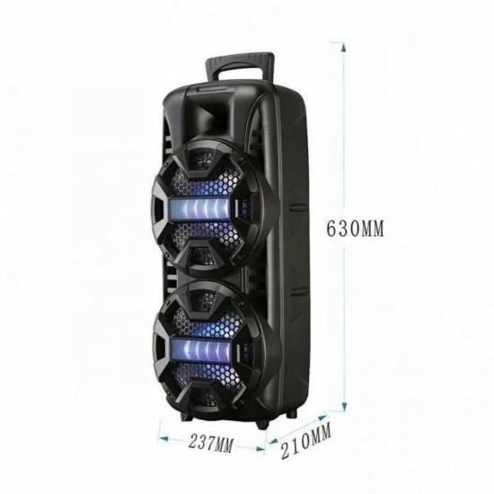 Party Σύστημα Karaoke με Ενσύρματo Μικρόφωνo LT 2805 σε Μαύρο Χρώμα