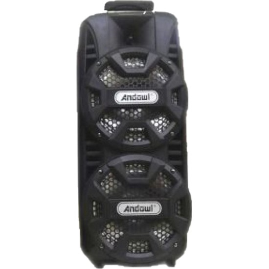 Andowl Σύστημα Karaoke με Ενσύρματo Μικρόφωνo Q-T53 σε Μαύρο Χρώμα