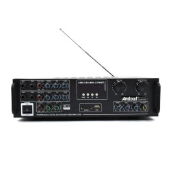 Andowl Ενισχυτής με λειτουργία Karaoke Q-GF289 σε Μαύρο Χρώμα