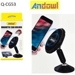 Andowl Βάση Κινητού Αυτοκινήτου Q-CG53 με Μαγνήτη Μαύρη