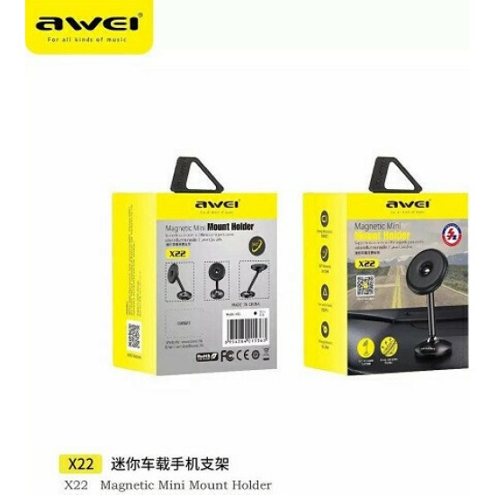 Awei Βάση Κινητού Αυτοκινήτου X22 με Μαγνήτη