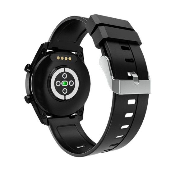 Keshuyou i12 44mm Smartwatch με Παλμογράφο (Μαύρο)