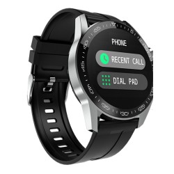 Keshuyou i12 44mm Smartwatch με Παλμογράφο (Μαύρο)
