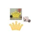 Διακοσμητικό Φωτιστικό Party Light LED "Κορώνα" 25.5x17cm σε Κίτρινο Χρώμα