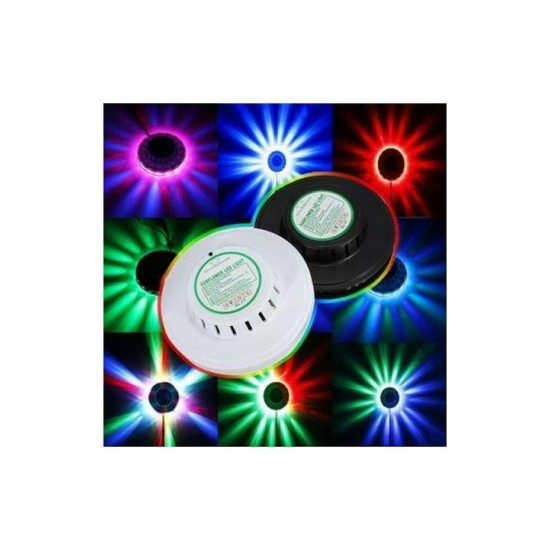 UFO Sunflower Διακοσμητικό Φωτιστικό με Φωτισμό RGB Party Light LED σε Λευκό Χρώμα