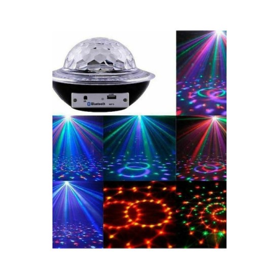 27268 Bluetooth Διακοσμητικό Φωτιστικό με Φωτισμό RGB Party Light LED Bluetooth σε Μαύρο Χρώμα 27268 Bluetooth Διακοσμητικό Φωτιστικό με Φωτισμό RGB Party Light LED Bluetooth σε Μαύρο Χρώμα