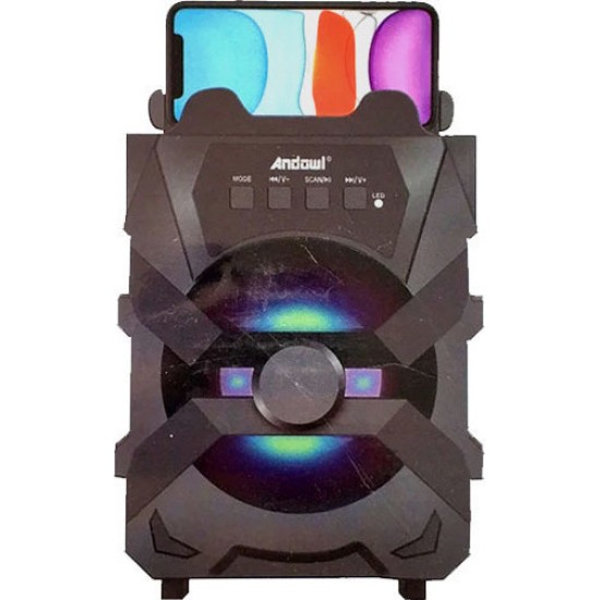 Andowl Q-L009 Ηχείο Bluetooth 5W με Ραδιόφωνο και Διάρκεια Μπαταρίας έως 4 ώρες Μαύρο