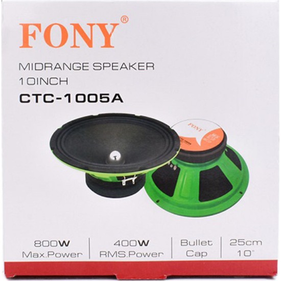 Ηχείο Αυτοκινήτου CTC-1005A 10" με 800W RMS (Midrange)