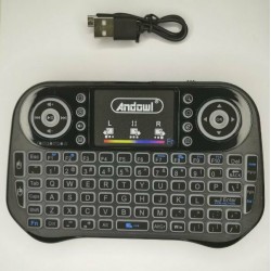 Andowl Q-K09X Ασύρματο Πληκτρολόγιο με Touchpad Αγγλικό US