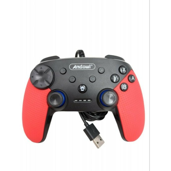 Andowl Q-SW2 Ενσύρματο Gamepad για Switch Κόκκινο