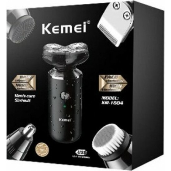Kemei KM-1004 Ξυριστική Μηχανή Προσώπου / Σώματος Επαναφορτιζόμενη Kemei KM-1004 Ξυριστική Μηχανή Προσώπου / Σώματος Επαναφορτιζόμενη
