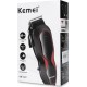Kemei KM-1027 Επαγγελματική Κουρευτική Μηχανή Ρεύματος Black/Red