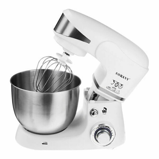 Sokany SC-206 Κουζινομηχανή 1000W με Ανοξείδωτο Κάδο 5lt White