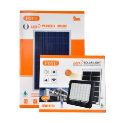 Ηλιακός Προβολέας 336LED 300W IP66 Foyu FO-T5300 - Μαύρο