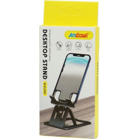 Andowl Q-ZJ302 Βάση Γραφείου για Κινητό Μαύρο