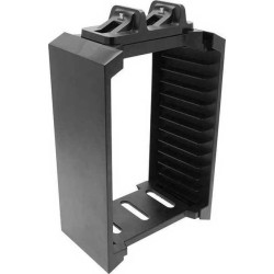 Dobe Tower Stand & Twin Charging Docking Station Βάση για Xbox One / PS4 / PS3 / Xbox 360 σε Μαύρο χρώμα