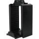 Dobe Tower Stand & Twin Charging Docking Station Βάση για Xbox One / PS4 / PS3 / Xbox 360 σε Μαύρο χρώμα